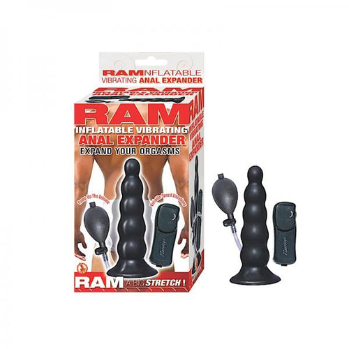 Ram Inflatable Vibrating Anal Expander Black - happyshop365247