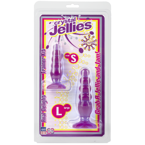 Crystal Jellies Anal Delight Trainer Kit Purple - happyshop365247