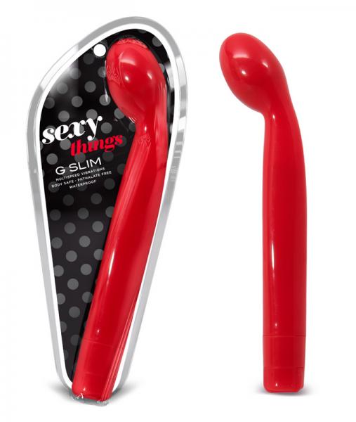 Sexy Things G Slim Scarlet Red G-Spot Vibrator - happyshop365247
