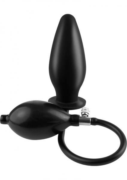 Anal Fantasy Inflatable Silicone Plug Black - happyshop365247