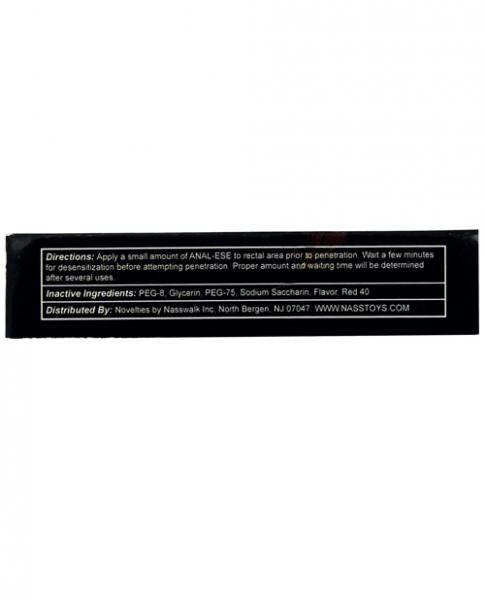 Anal-Ese Flavored Desensitizing Anal Gel Strawberry .5oz - happyshop365247
