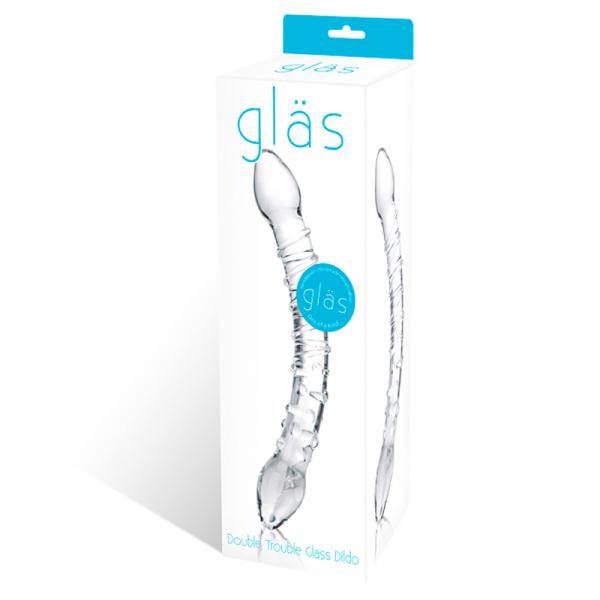 Glas Double Trouble Glass Dildo Clear - happyshop365247