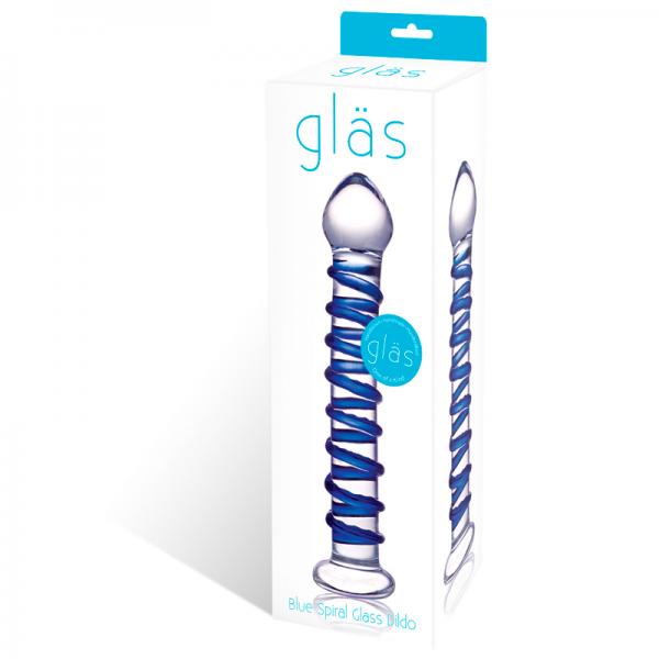 Glas Blue Spiral Glass Dildo - happyshop365247