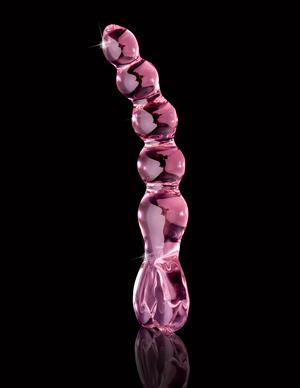 Icicles No 43 Pink Glass Beaded Massager - happyshop365247