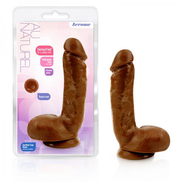 Jerome Dual Density Realistic Brown Dildo - happyshop365247