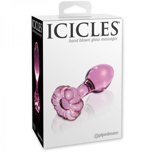 Icicles No 48 Pink Glass Butt Plug - happyshop365247