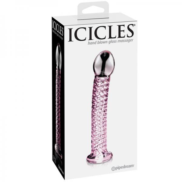 Icicles No 53 Pink Glass Massager - happyshop365247