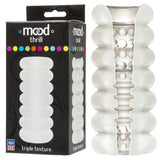 Mood Thrill Triple Texture Masturbator Frost - happyshop365247