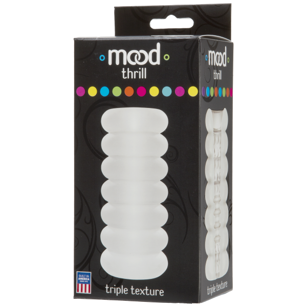 Mood Thrill Triple Texture Masturbator Frost - happyshop365247
