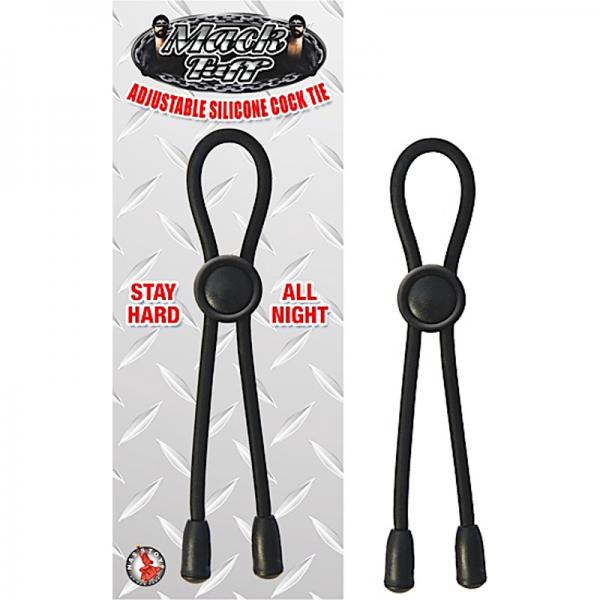 Adjustable Silicone Cock Tie Black - happyshop365247