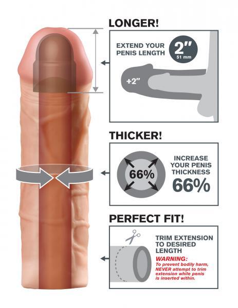 Mega 2 Inch Extension - Beige - happyshop365247