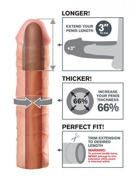 Mega 3 Inch Extension - Beige - happyshop365247