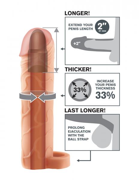 Perfect 2 inches Extention with Ball Strap Beige - happyshop365247