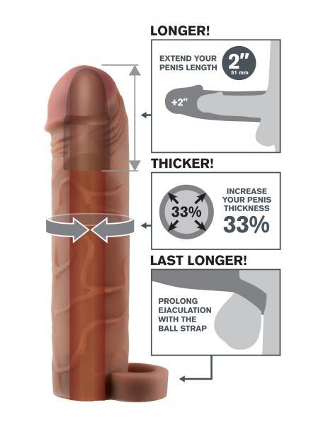 Perfect 2 inches Extension Ball Strap - Brown - happyshop365247