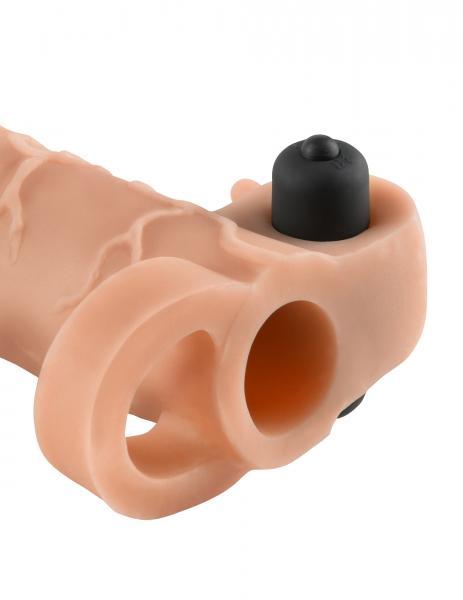 Vibrating Real Feel 2 Inches Extension - Beige - happyshop365247