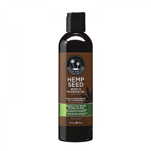 Earthly Body Massage Oil Naked In The Woods 8oz - happyshop365247