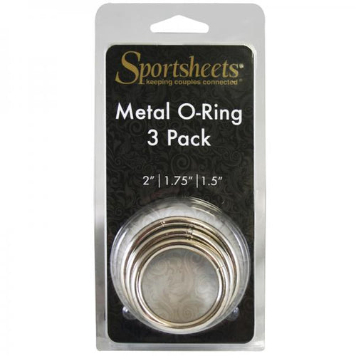 Sportsheets Metal O-Ring 3 Pack Nickel-free Rings - happyshop365247