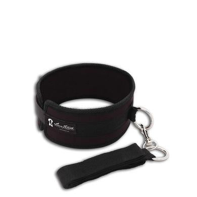 Lux Fetish Collar And Leash Set Black - happyshop365247