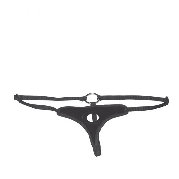 Lux Fetish Black Velvet Bikini Strap On O/S - happyshop365247