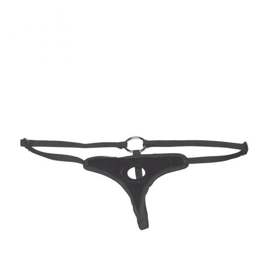 Lux Fetish Black Velvet Bikini Strap On O/S - happyshop365247