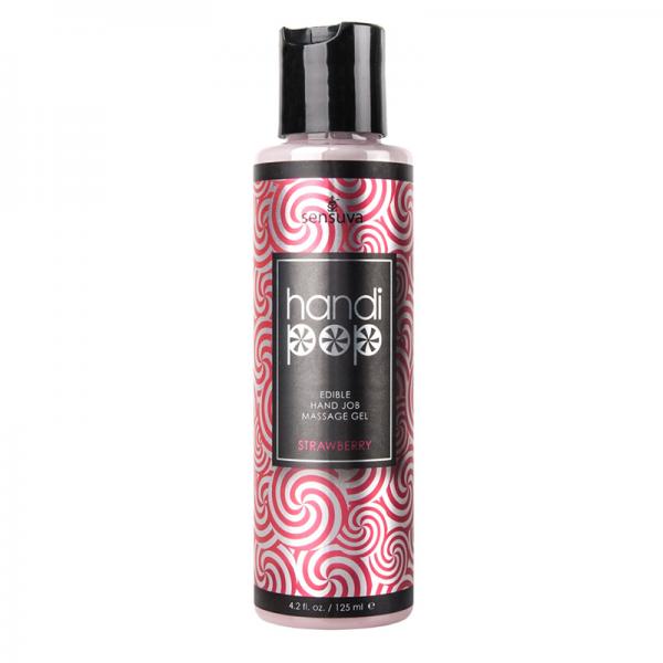 Handipop Edible Handjob Massage Gel Strawberry 4.2oz - happyshop365247
