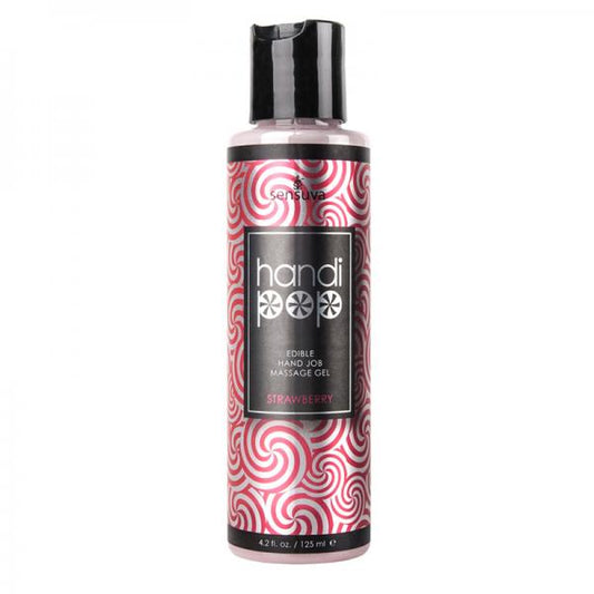 Handipop Edible Handjob Massage Gel Strawberry 4.2oz - happyshop365247