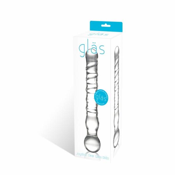 Joystick Glass Dildo Wand Anal & G-Spot Clear - happyshop365247
