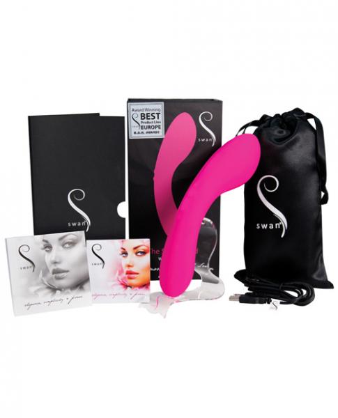 Swan Massage Wand Rechargeable 2 Motors 7 Functions - happyshop365247