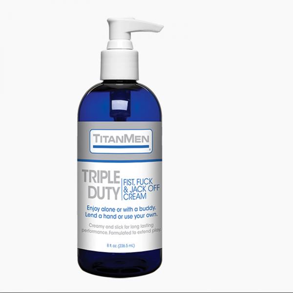 Titanmen - Triple Duty Fist, Fuck & Jack Off Cream 8oz. - happyshop365247