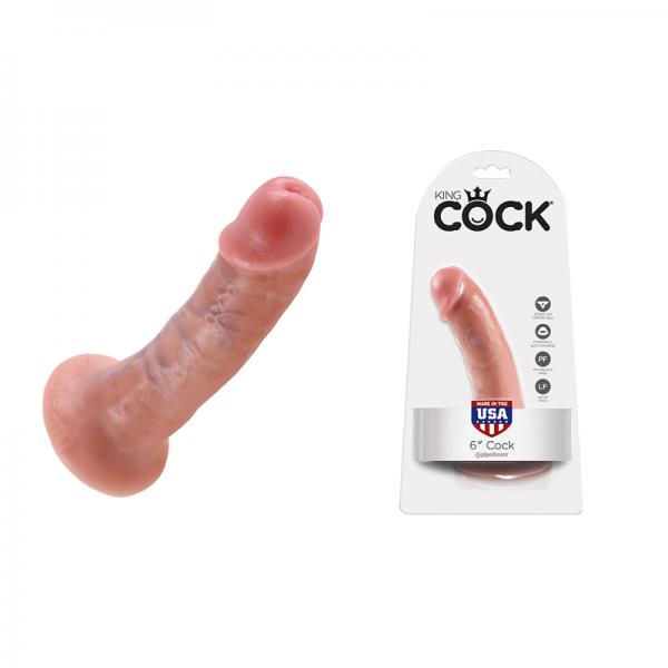 King Cock 6 Inches Dildo Beige