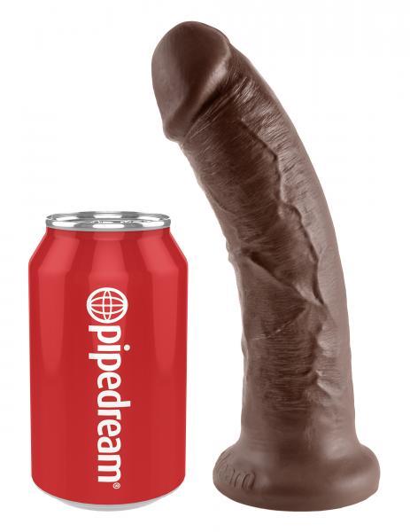 King C*ck 8 Inches Dildo - Brown - happyshop365247