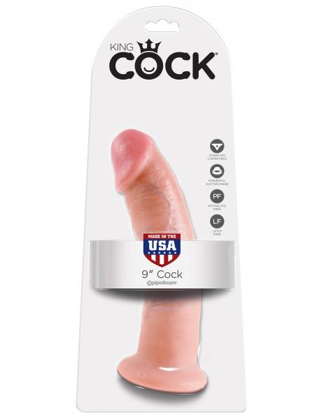 King Cock 9 Inches Dildo - Beige - happyshop365247