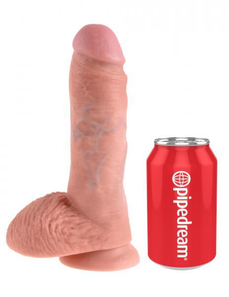 King Cock 8in Cock - Beige - happyshop365247