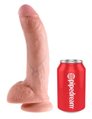 King Cock 9 inches Cock with Balls Beige - happyshop365247