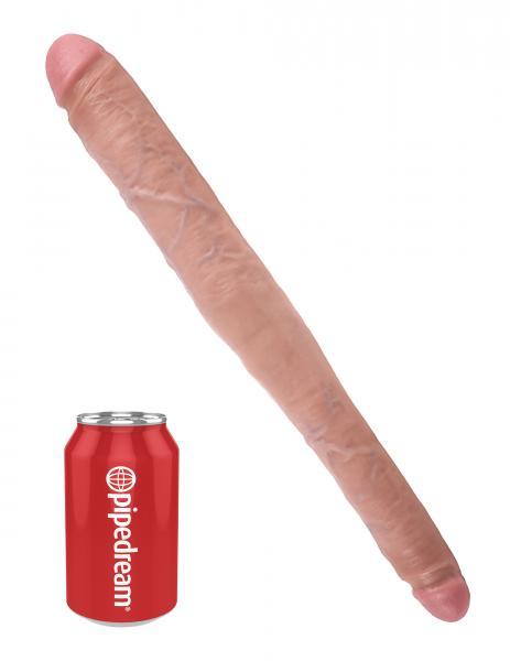 King Cock 16in Tapered Double Dildo - Beige - happyshop365247
