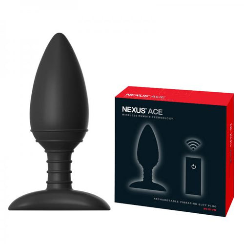 Nexus Ace Remote Control Medium Butt Plug Black - happyshop365247