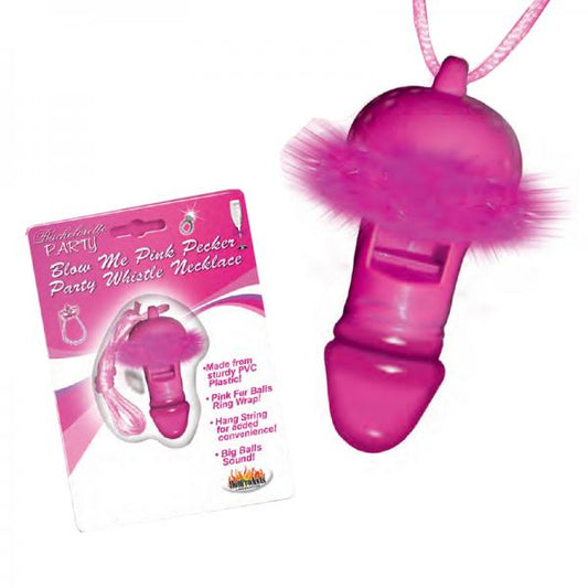 Blow Me Pink Pecker Whistle Necklace - happyshop365247