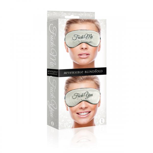 F-ck Me / F-ck You Mask Blindfold Gray - happyshop365247