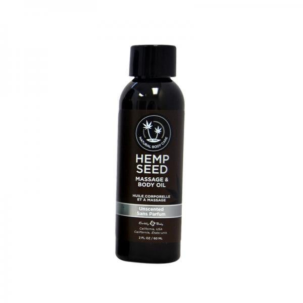 Earthly Body Massage Oil Unscented 2oz - happyshop365247