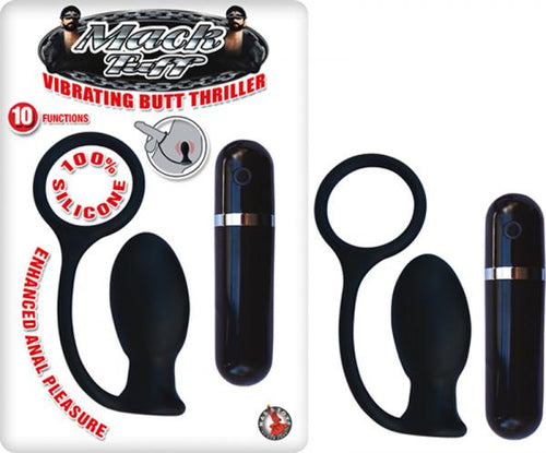 Mack Tuff Vibrating Butt Thriller Black - happyshop365247
