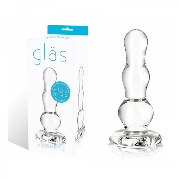 Glass Butt Plug 4 Inches Clear - happyshop365247
