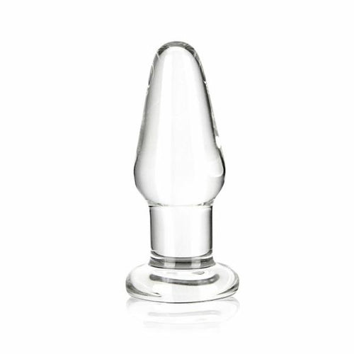 Glas 3.5 inches Glass Butt Plug Clear - happyshop365247