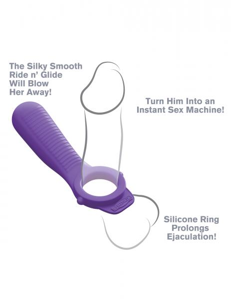 Fantasy C-Ringz Ride N Glide Couples Ring Purple - happyshop365247