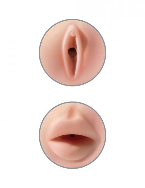 Tight Grip Pussy/Mouth Masturbator Beige - happyshop365247