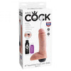 King Cock 8 inches Squirting C*ck Balls Beige