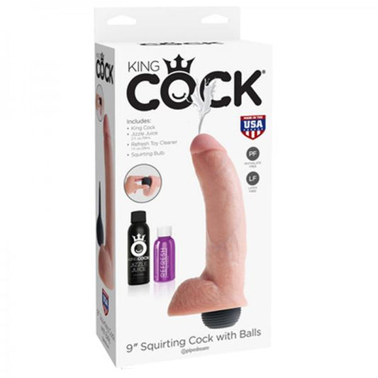 King Cock 9in Squirting Cock - Flesh - happyshop365247