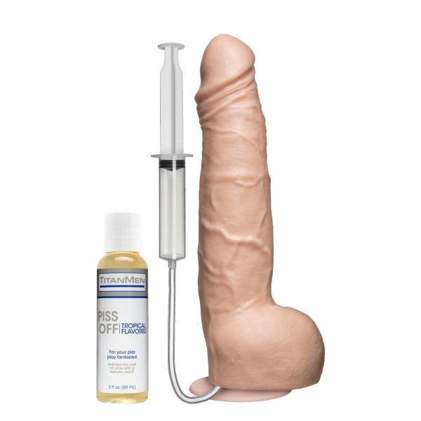 Piss Off Dildo with Suction Cup - Beige - happyshop365247