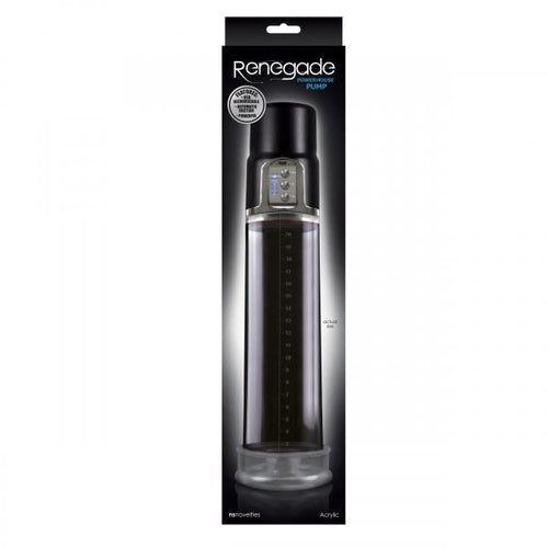 Renegade Powerhouse Pump Rechargeable Black - happyshop365247