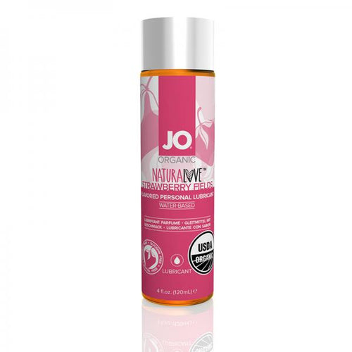 Jo Usda Organic - Strawberry - Lubricant (water-based) 4 Fl Oz / 120 Ml - happyshop365247