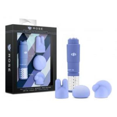 Revitalize Massage Kit with 3 Silicone Attachments Purple - happyshop365247